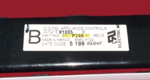 Part # 5701M760-60 | 8507P249-60 - $Magic Chef Oven Control Board (used, overlay good - White)