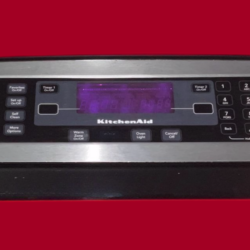 Part # W10167672 | 8507P331-60 Kitchen-Aid Oven Control Panel And Board (used, overlay fair - Stainless Steel/Black)