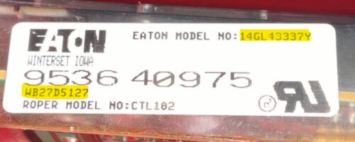 Part # WB27D5127 | Kenmore Oven Control Board (overlay fair - Black)