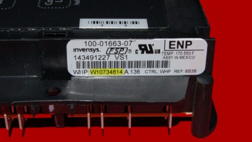 Part # W11122557 | W10734614 | Whirlpool Oven Control Board (overlay excellent - Dark Gray)