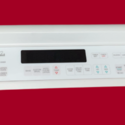 Part # 4451305 | 4452242 Whirlpool Oven Control Panel And Board (used, overlay good - White)