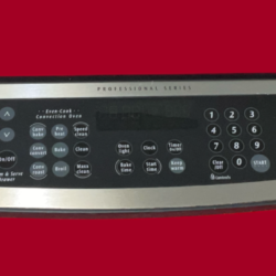 Part # 318312242 | 316418732 Frigidaire Oven Control Panel And Board (used. overlay good - Stainless Steel/Black)