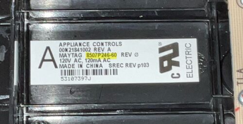 Part # 8507P246-60 Maytag Oven Control Board (used, overlay fair - White)