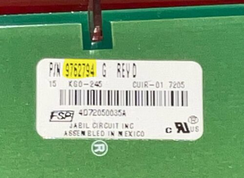 Kitchen-Aid Gas Oven Control Board - Part # 9762794 Gallery Image 1