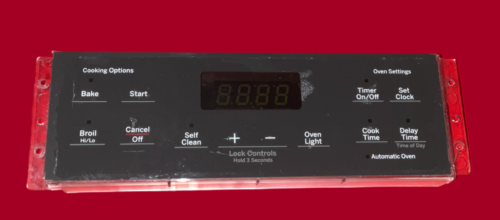 Part # 164D8450G169 | WB27X44729 GE Gas Oven Control Board (used, overlay poor - Dark Gray)
