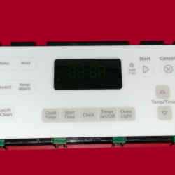 Part # W10348708 Whirlpool Oven Control Board (overlay fair - White)