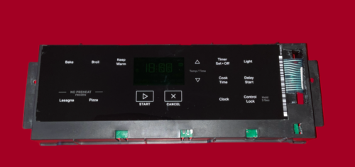 Part # W11637088 | W10846663 Whirlpool Oven Control Board (used, overlay good - Black)