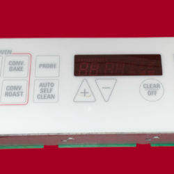Part # WB27X5544 | ERC-14800 | 205C2195G002 | WB27X5519 GE Oven Control Board (used, overlay fair - White)