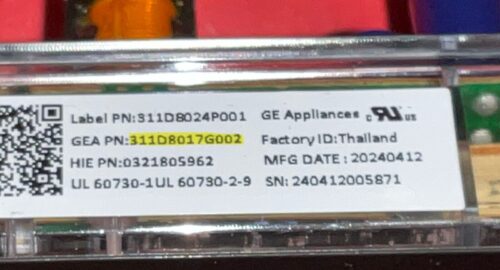 Part # WB27X48612 | 311D8017G002 GE Oven Control Board (used, overlay good - Black)