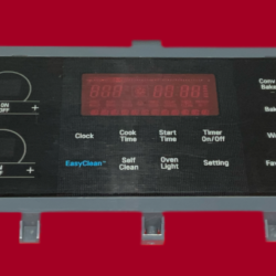 Part # AGM73551624 | EBR77562705 | EBR64624907 - $160 LG Oven Control Panel And Board (used, overlay fair - Black)