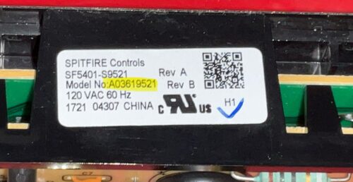 Part # 5304508924 | A03619521 Frigidaire Oven Control Board (used, overlay fair - Black)