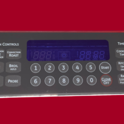 Part # WB27K10312 |  WB27K10300 | 164D6476G032 GE Oven Touch Board and Control Board (overlay good - Dark Gray)