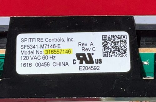 Part # 316557146 Frigidaire Oven Control Board (used, overlay fair - White)