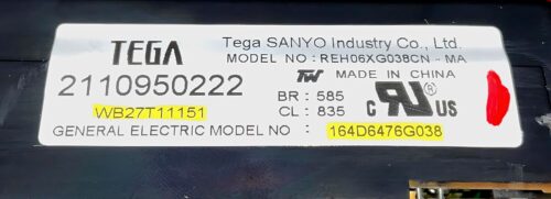 Part # WB27T11094 | WB27T11151 | 164D6476G038 GE Oven Touch and Control Board (overlay good - Black) Part # WB27T11094 | WB27T11151 | 164D6476G038 GE Oven Touch and Control Board (overlay good - Black)