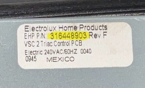 Kenmore Control Panel And Board - Part # 5303935288 | 316462872 | 31644890 Gallery Image 1