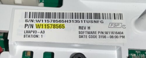 Whirlpool Washer Control Board - Part # W11578565 | W11603810 Gallery Image 1