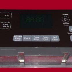 Part # W10833998 Whirlpool Oven Control Board (used, overlay good - Black)