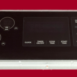 Part # 383EW1N006N | EBR74632605 | LG Oven Range Control Boards And Membrane (used, overlay fair - Black)