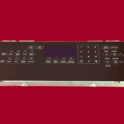 Part # W10877766 | W10828145 Whirlpool Oven Control Panel and Board (overlay good - Black)