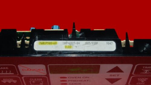 Part # 7601P508-60 | Maytag Oven Control Board (overlay fair - Black)