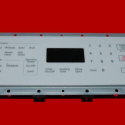 Part # DG34-00044A | DE94-03926B | Samsung Oven Switch Membrane And Control Board (used, overlay good - White)