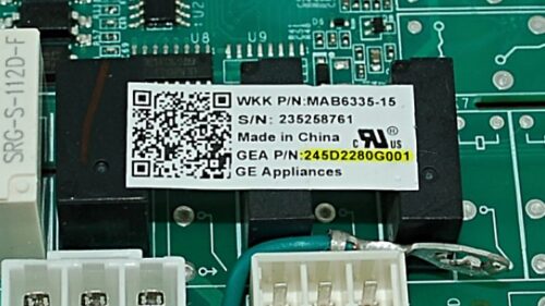 Part # 245D2280G001 | GE Refrigerator Control Board