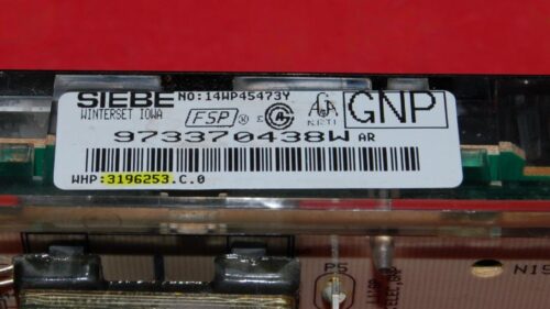 Whirlpool Gas Oven Control Board - 3196253 | 8053988 (overlay fair - Black)