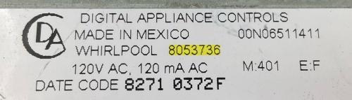 Kenmore Oven Control Board - Part # 8053736 Gallery Image 2