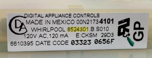 Whirlpool Oven Control Board - Part # 6610395 | 8524301 Gallery Image 2