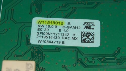 Whirlpool Oven Control Board – Part Number W11519912 | W11542161 – Pre-Owned/Used Tested