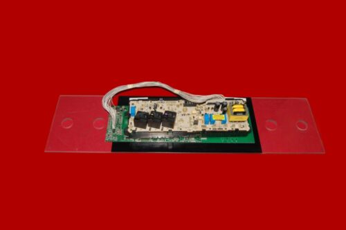GE Oven Crystal Control Panel and Control Board WB27T10390 | WB27T10378 | OEM Used Tested (overlay good - Black)