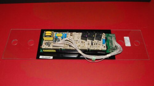 GE Oven Crystal Control Panel and Control Board WB27T10390 | WB27T10378 | OEM Used Tested (overlay good - Black)