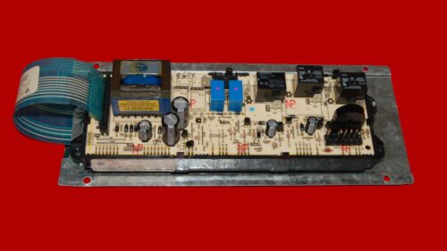 GE Gas Oven Control Board and Membrane WB27K10115 | WB27K10088 | 183D8083P002 | OEM Used Tested (overlay fair - Black)