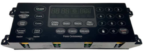 Part # 316207602 Frigidaire Oven Control Board (overlay fair - Black)