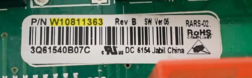 Part # W10854027 | W10811363 | Whirlpool Refrigerator Control Board