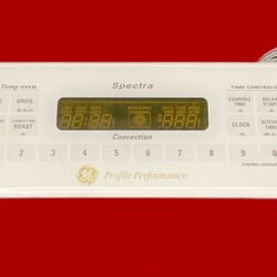 Part # WB50T10017 | WB27T10216 | GE Oven Panel And Control Board (overlay good - Bisque)