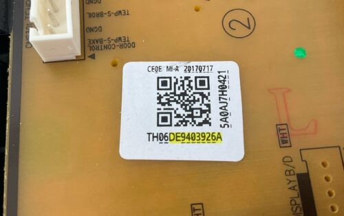 Part # DG34-00041A | DE94-03926A | Samsung Oven Control Board (overlay good - Black)