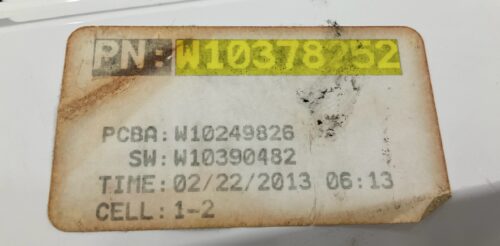 Part # W10378252 | Whirlpool Dryer Control Board