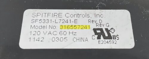 Part # 316557241 | Kenmore Oven Control Board