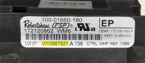 Part # W10887921 | Whirlpool Oven Control Board (overlay good - Dark Gray)