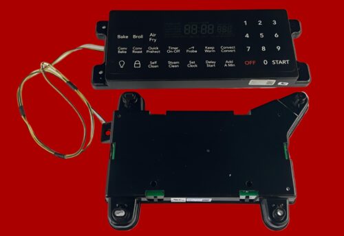 Part # A16490101 | A12867401 | Frigidaire Oven Control Board and Relay Board (overlay fair - Black)