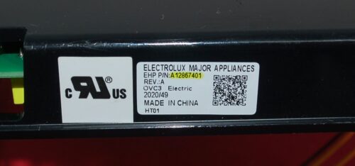 Part # A16490101 | A12867401 | Frigidaire Oven Control Board and Relay Board (overlay fair - Black)