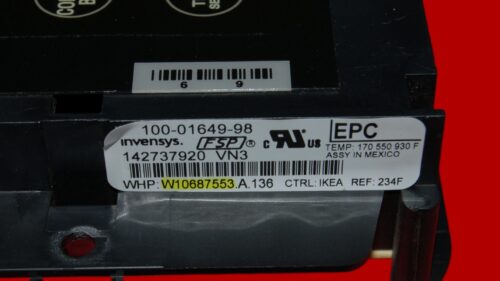 Whirlpool Oven Control Board - W10687553 | WPW10687553 (overlay fair - Black)