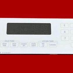 Part # 9752278CW | 9750919 | KitchenAid Oven Control Panel and Control Board (overlay good - White)