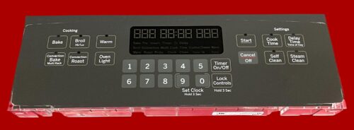 Part # WB27X25357 | 164D8496G108 | GE Oven Control Board (overlay fair - Dark Gray)