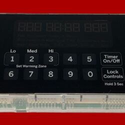 Part # WB27T11493 | 164D8496G167 | GE Oven Control Board (overlay fair - Black)
