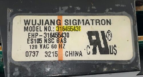Part # 316455430 | Frigidaire Gas Oven Control Board