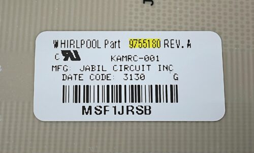 Part # 8190681 | 9755180 | Whirlpool Oven Control Board (overlay good - White)