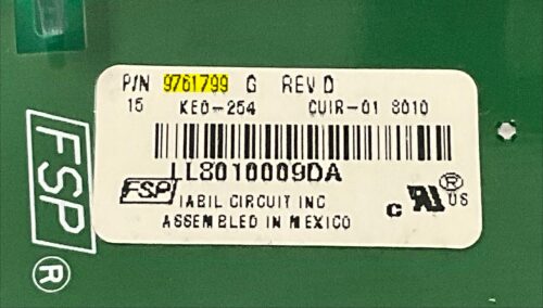 Part # WP9761566 | 9761799 | KitchenAid Oven Touch Pad And Control Board (condition good - Black)