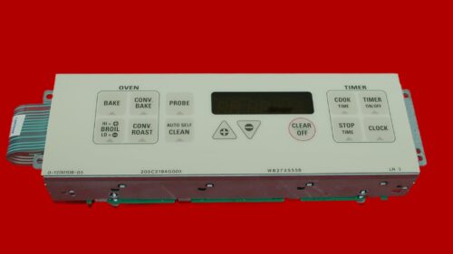 Part # WB27X5583 | 205C2195G012 | GE Oven Control Board (overlay good - Bisque)